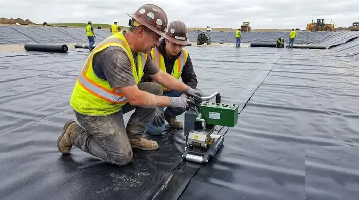 Capacitación de operación de soldadora de geomembrana